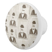 Retropatroon voor man keramische knop (Rechts)