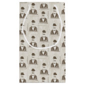 Retropatroon voor man klein cadeauzakje (Achterkant)