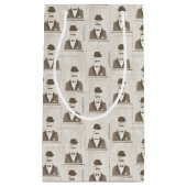 Retropatroon voor man klein cadeauzakje (Voorkant)