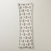 Retropatroon voor man lichaamskussen (Achterkant (Verticaal))