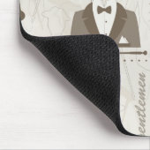 Retropatroon voor man muismat (Hoek)