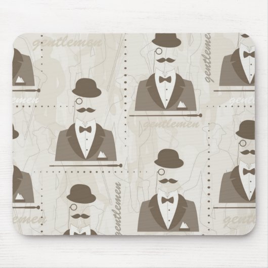 Retropatroon voor man muismat (Voorkant)