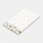 Retropatroon voor man post-it® notes (Schuin)