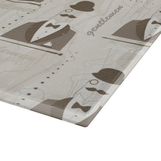 Retropatroon voor man snijplank (Hoek)