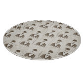 Retropatroon voor man snijplank (Hoek)