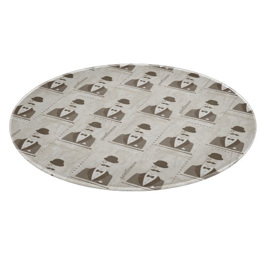 Retropatroon voor man snijplank (Hoek)