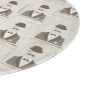 Retropatroon voor man snijplank (Hoek)