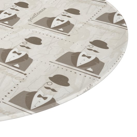 Retropatroon voor man snijplank (Hoek)