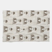 Retropatroon voor man theedoek (Horizontaal)