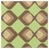 Retropatroonbruin Stof (Close Up)