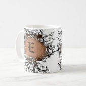 Retropatroonmonogram E Koffiemok (Voorkant links)