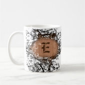Retropatroonmonogram E Koffiemok (Links)