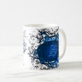 Retropatroonmonogram S Koffiemok (Voorkant rechts)