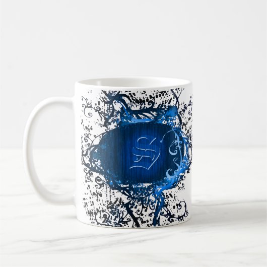 Retropatroonmonogram S Koffiemok (Links)