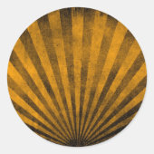 Retropatropatroachtergrond Ronde Sticker (Voorkant)