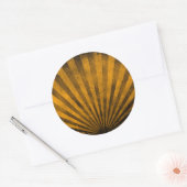 Retropatropatroachtergrond Ronde Sticker (Envelop)