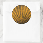 Retropatropatroachtergrond Ronde Sticker (Tas)