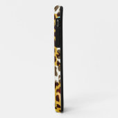 Retropatropatroondruk op de huid textuur van leopa Case-Mate iPhone case (Achterkant/links)