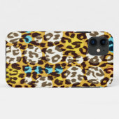 Retropatropatroondruk op de huid textuur van leopa Case-Mate iPhone case (Achterkant (horizontaal))