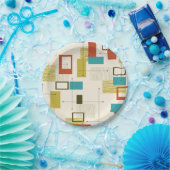 Retropatrospatroon  papieren bordje (Feest)