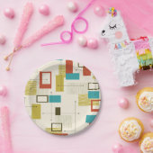 Retropatrospatroon  papieren bordje (Feest)