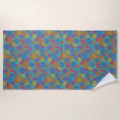 Retropenseel Strandlaken (Voorkant)