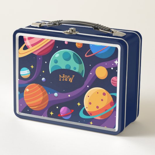 Retroplaneten met monogram (Voorkant)