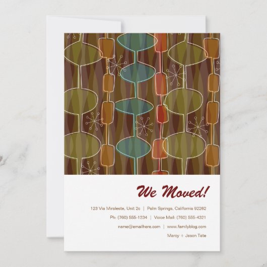 Retropods die aankondigingen verplaatsen (Voorkant)