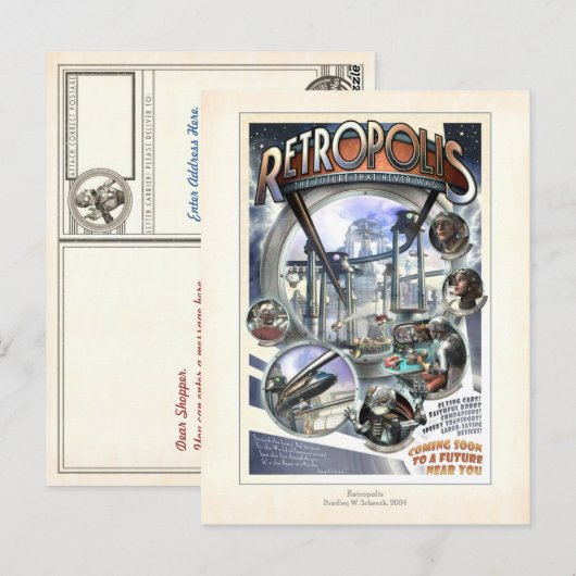 Retropolis Briefkaart (Voorkant / Achterkant)