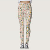 Retroprint | Aardse Mozaïek Leggings (Voorkant)