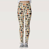 Retroprint | Atomische tijdperk Leggings (Voorkant)