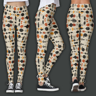 Retroprint   Atomische tijdperk Leggings