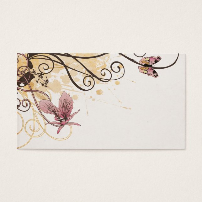 Retroprofielkaart Visitekaartje (Voorkant)