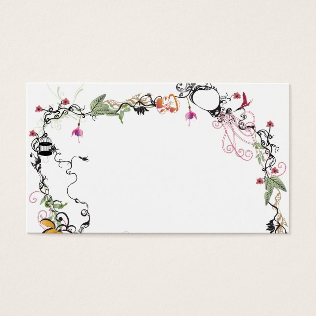 Retroprofielkaart Visitekaartjes (Voorkant)