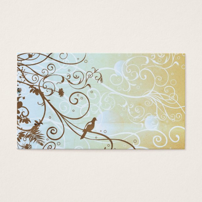 Retroprofielkaart Visitekaartjes (Voorkant)