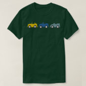 Retroracewagens T-shirt (Design voorkant)