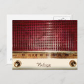 Retroradio Briefkaart (Voorkant / Achterkant)