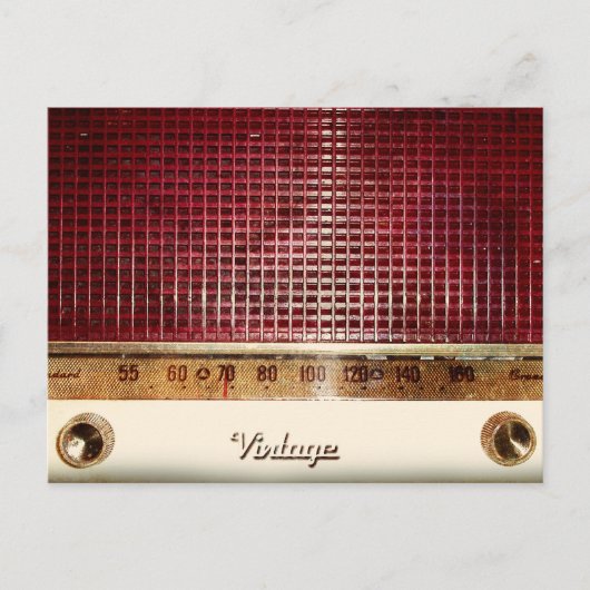 Retroradio Briefkaart (Voorkant)