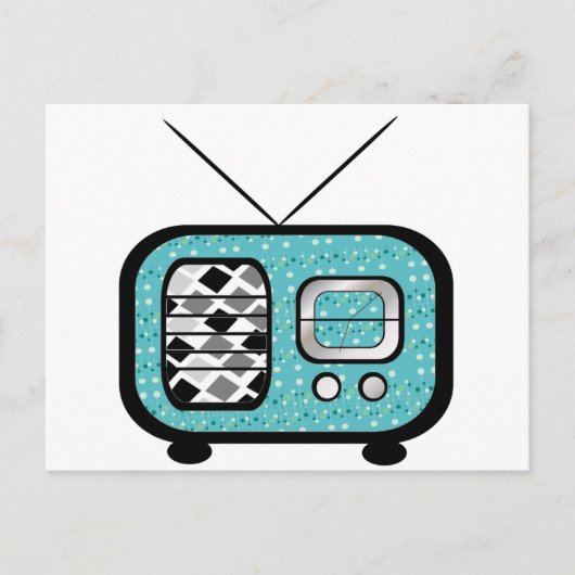 Retroradio Briefkaart (Voorkant)