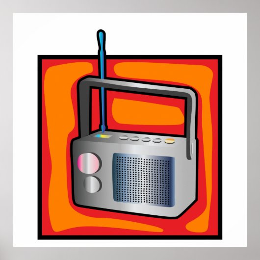 Retroradio Poster (Voorkant)