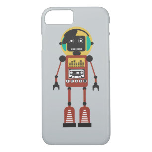 Retroradio robot Case-Mate iPhone case
