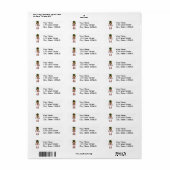 Retroradio robot etiket (Full Sheet)