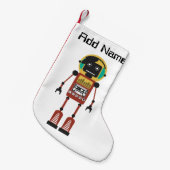 Retroradio robot kleine kerstsok (Voorkant (Hangend))