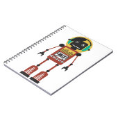 Retroradio robot notitieboek (Linkerzijde)