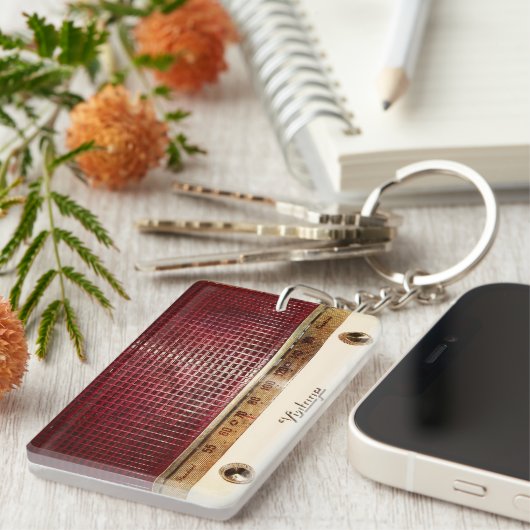 Retroradio Sleutelhanger (Voorkant Rechts)