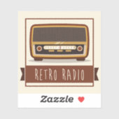 Retroradio Sticker (Vel)