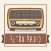 Retroradio Sticker (Voorkant)