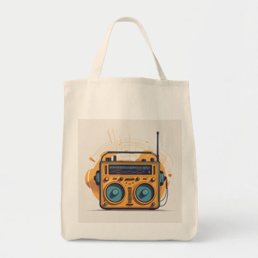 Retroradio Tote Bag (Voorkant)
