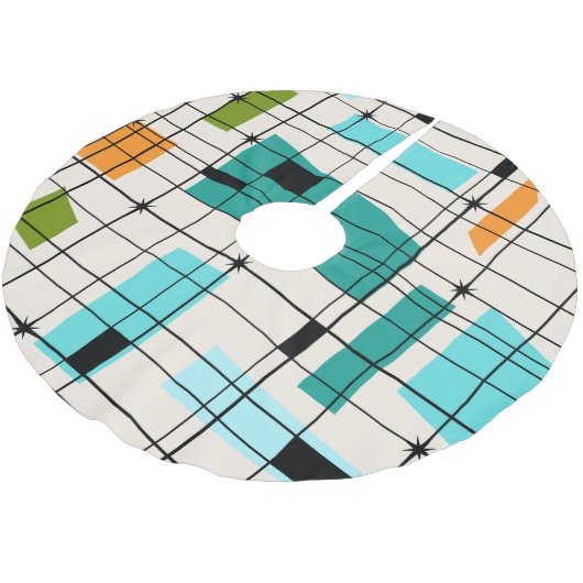 Retroraster en kerstboomrokken kerstboom rok (Gekanteld)