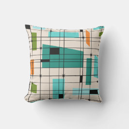 Retroraster en Starbursts buitenloods Buitenkussen